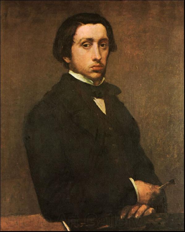 Edgar Degas Portrait of the Artist Norge oil painting art